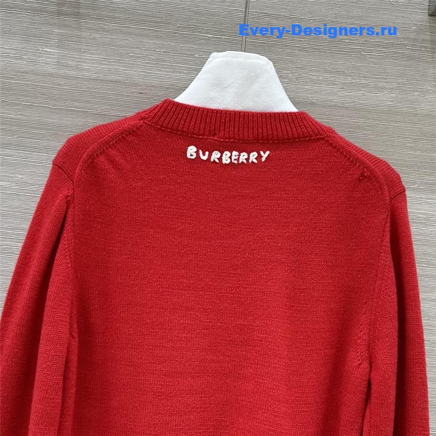 Bv*b*rry b snake wool sweater in red
