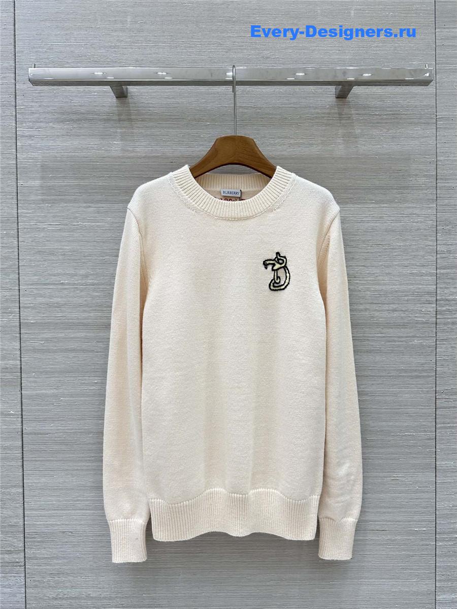 Bv*b*rry b snake wool sweater in natural
