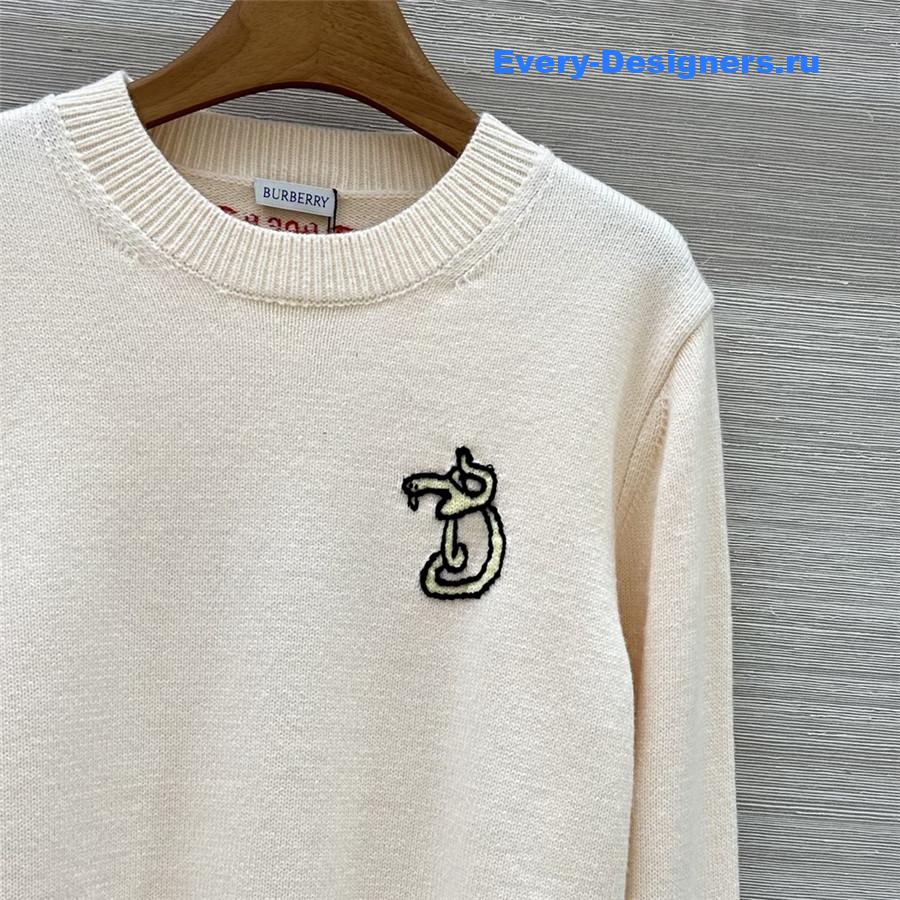 Bv*b*rry b snake wool sweater in natural