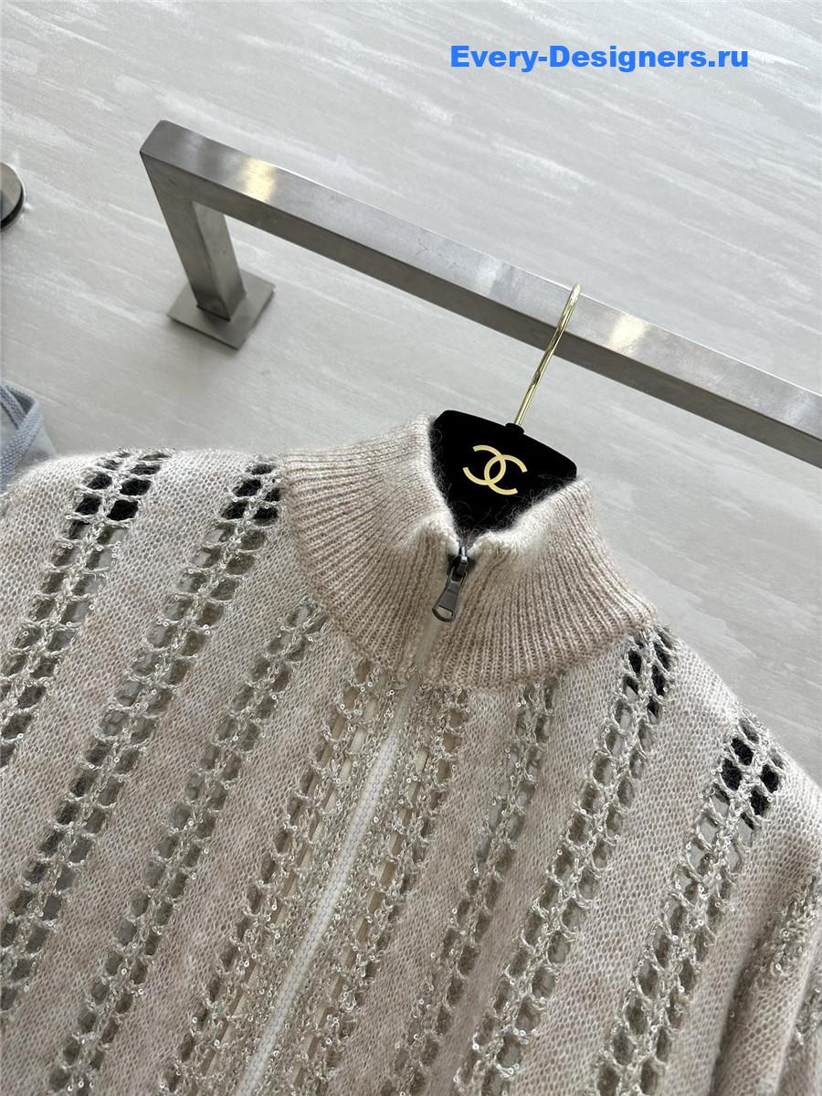 BC mohair blend stand collar jacket