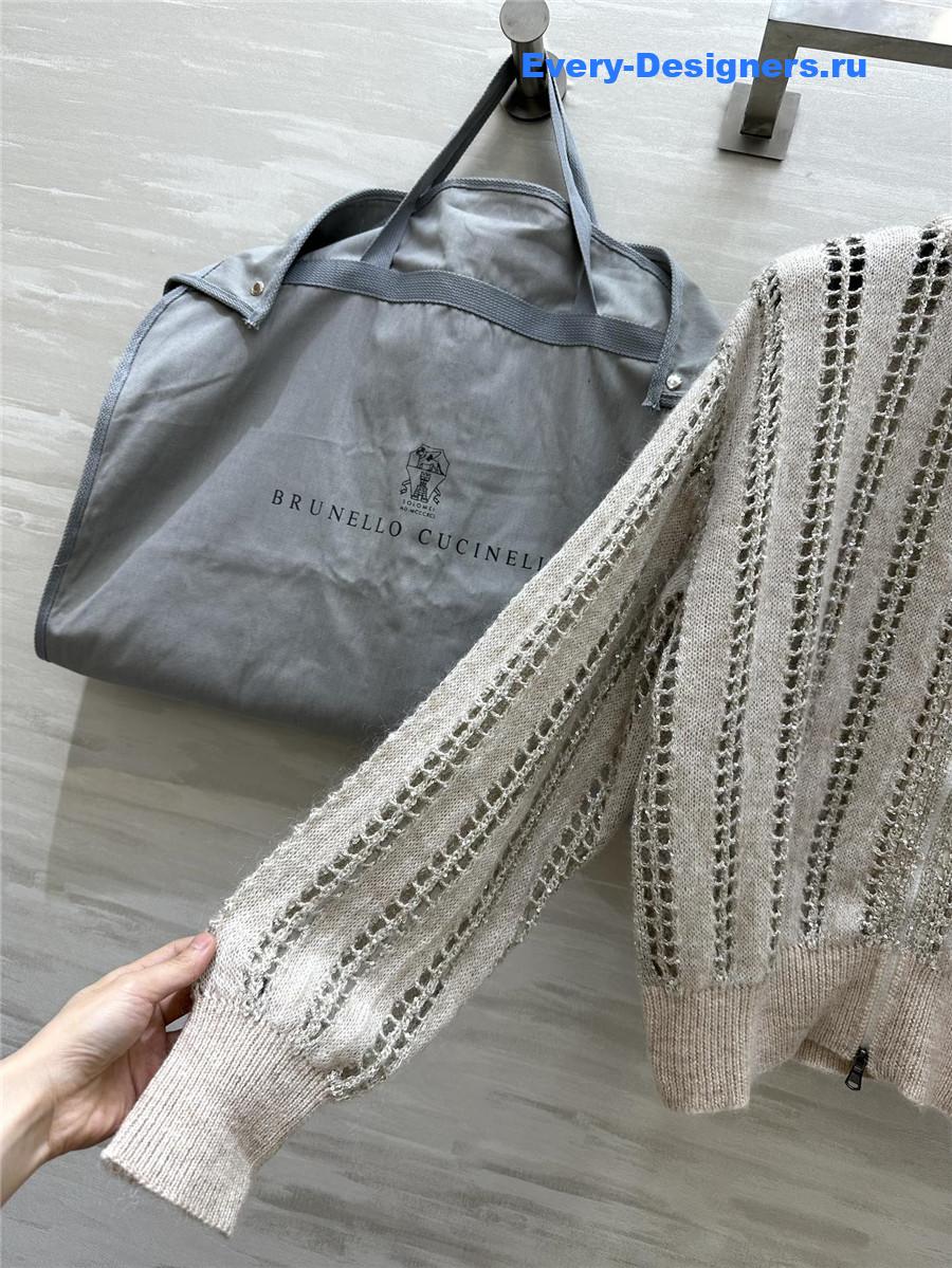 BC mohair blend stand collar jacket