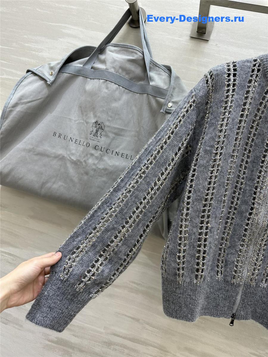 BC mohair blend stand collar jacket