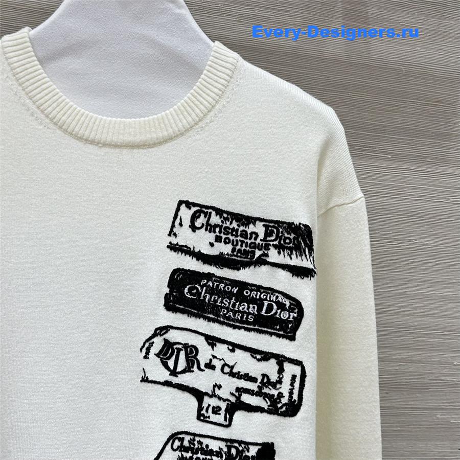 D10r archives labels wool sweater white