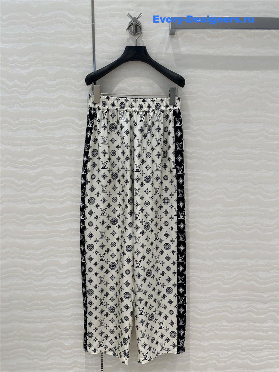l0vis Vvtt0n lv printed silk pants