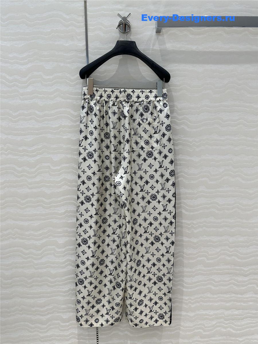 l0vis Vvtt0n lv printed silk pants