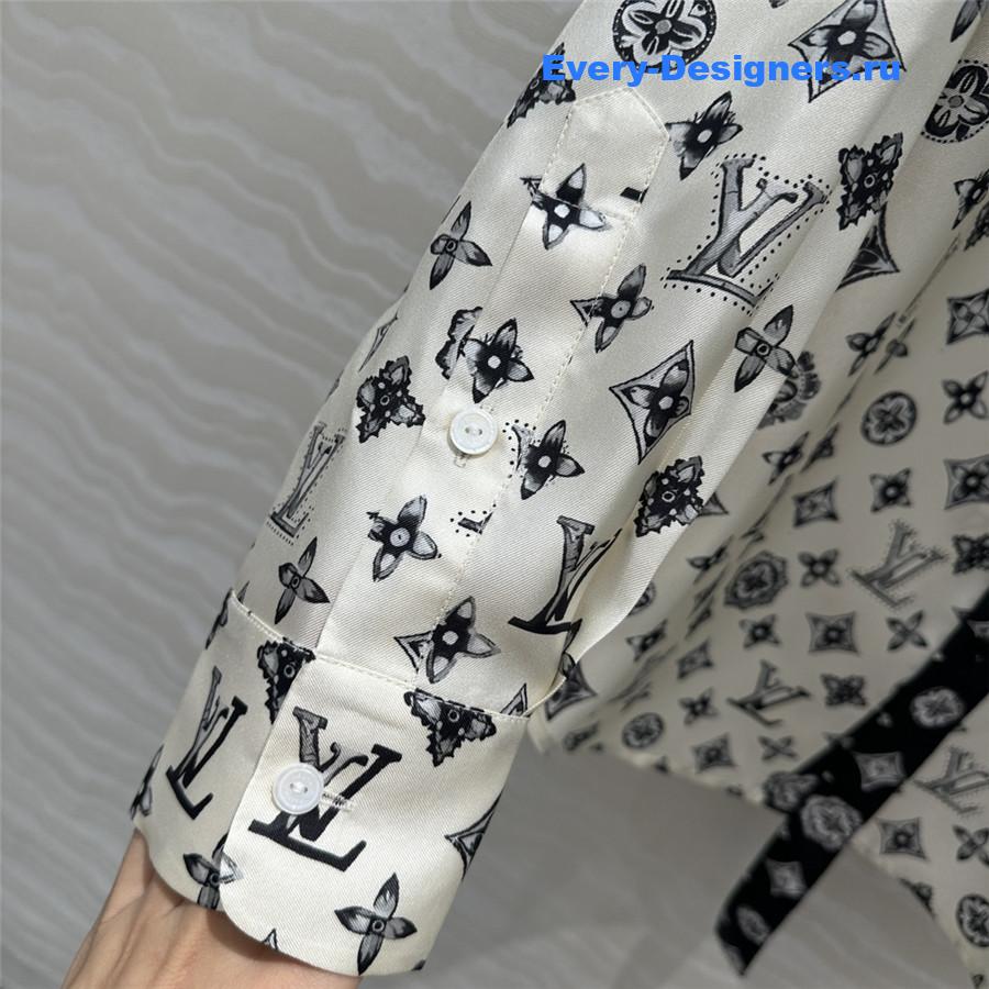 l0vis Vvtt0n lv printed silk shirt