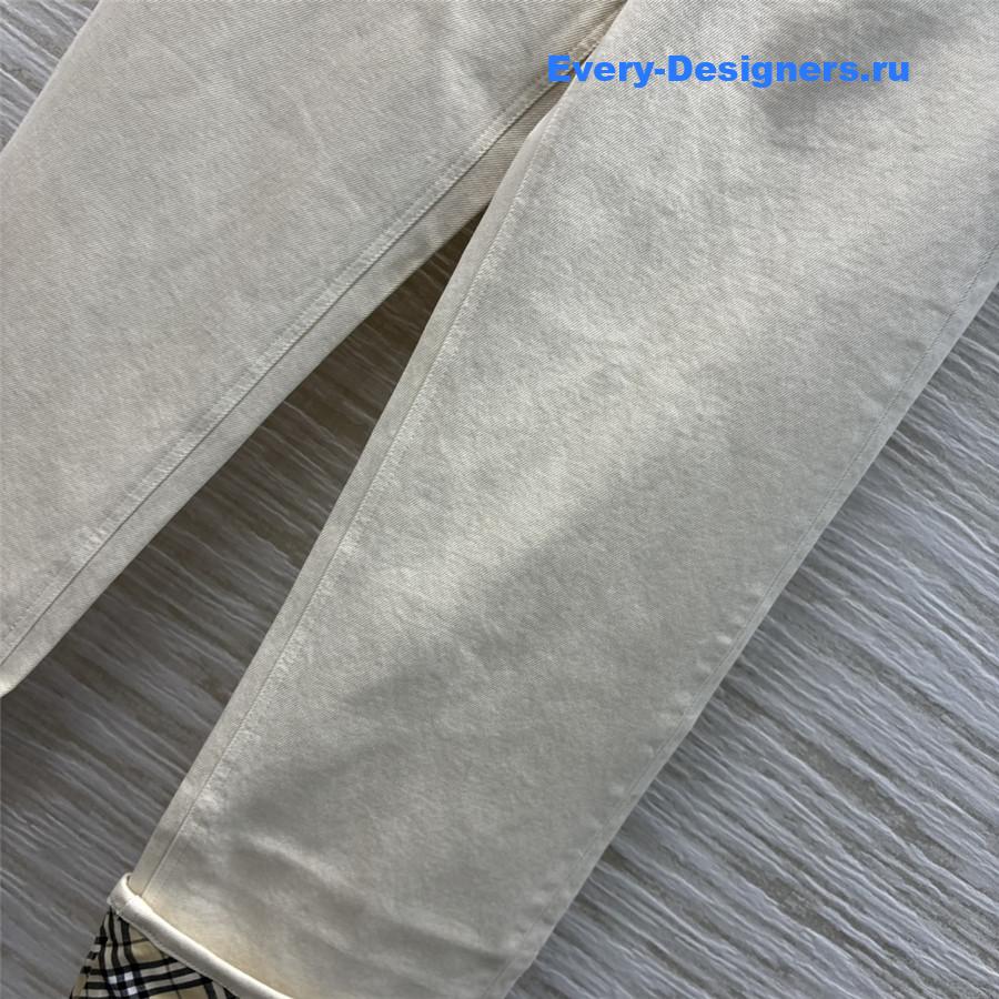 Bv*b*rry check rolled-up jeans