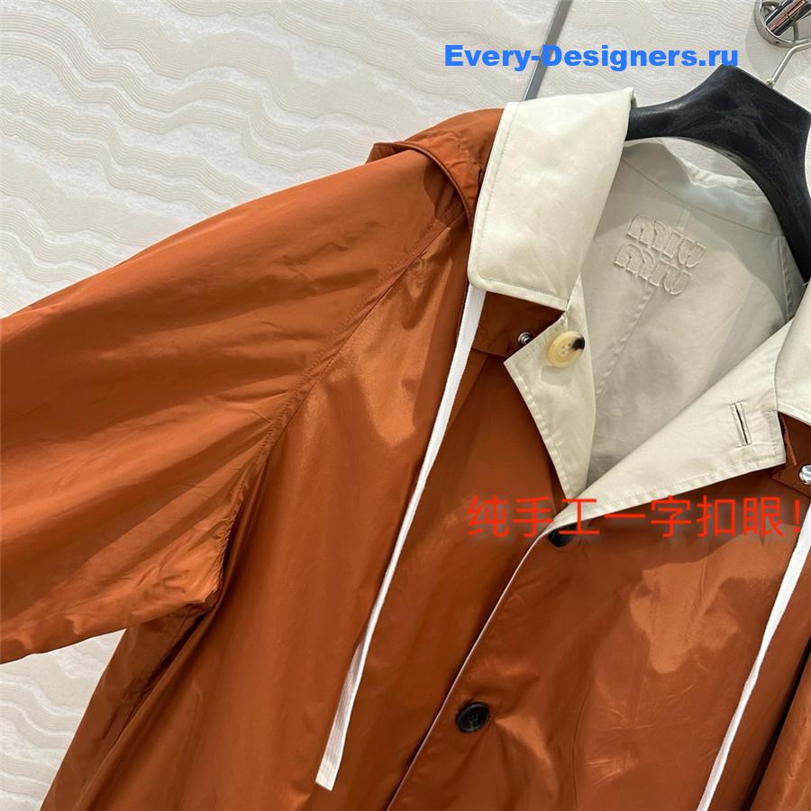 M1um1u jacket long trench coat