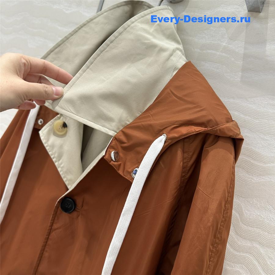 M1um1u jacket long trench coat