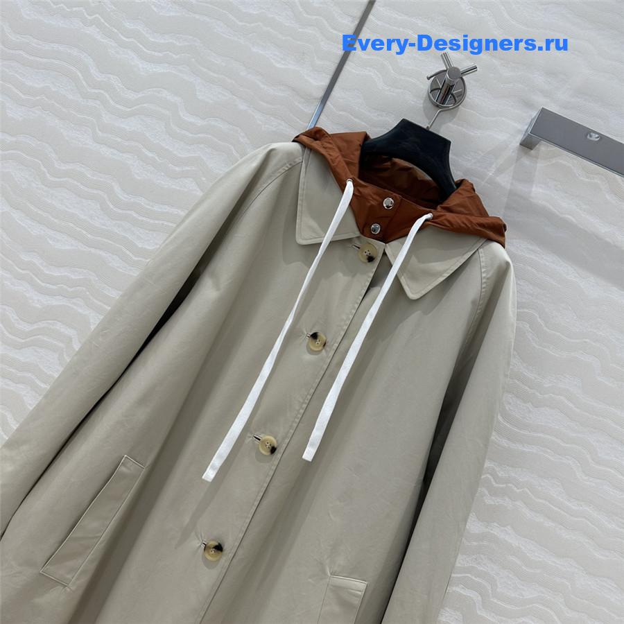 M1um1u jacket long trench coat