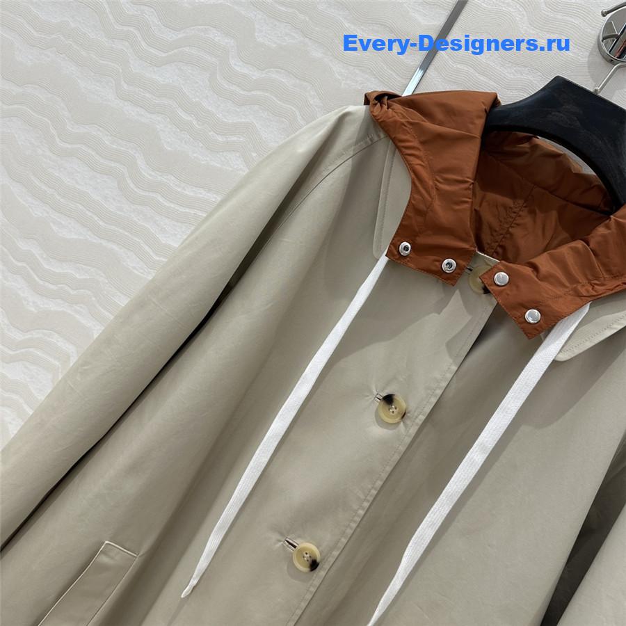M1um1u jacket long trench coat