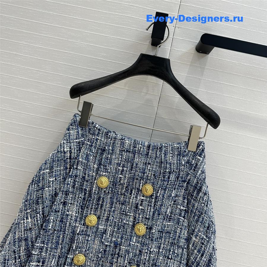 Balmain double-breasted skirt