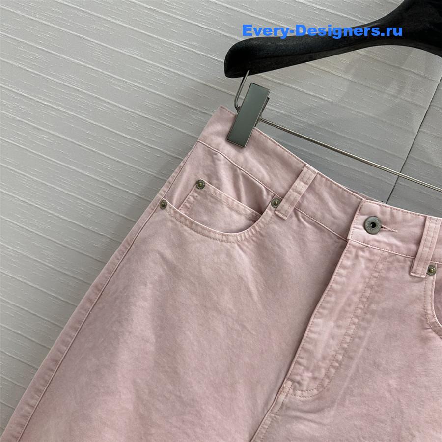 L0ew* denim sickle jeans