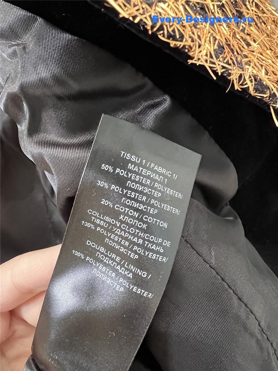 Balmain Gold Button Short Jacket