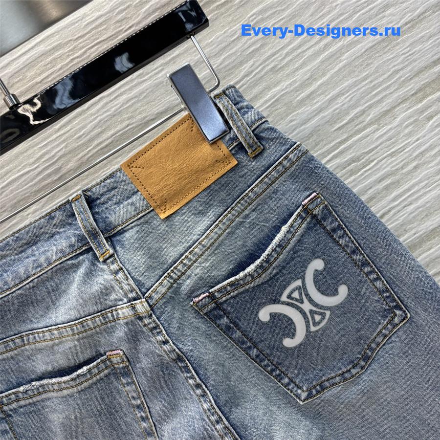 Ce1i*e washed blue jeans