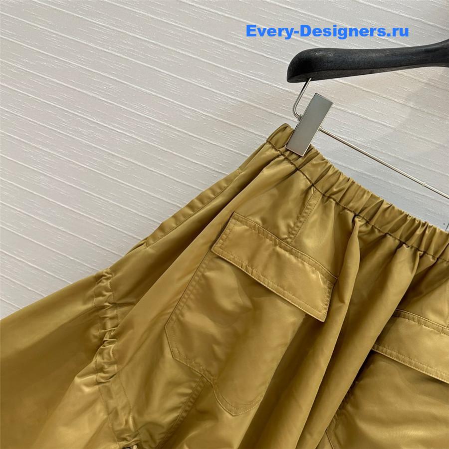 Pra*a elastic waist nylon maxi skirt