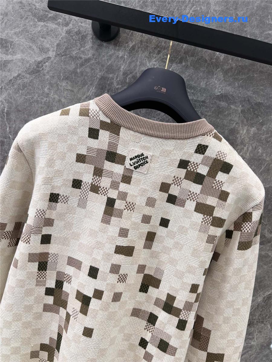 l0vis Vvtt0n lv camouflage knitted sweater