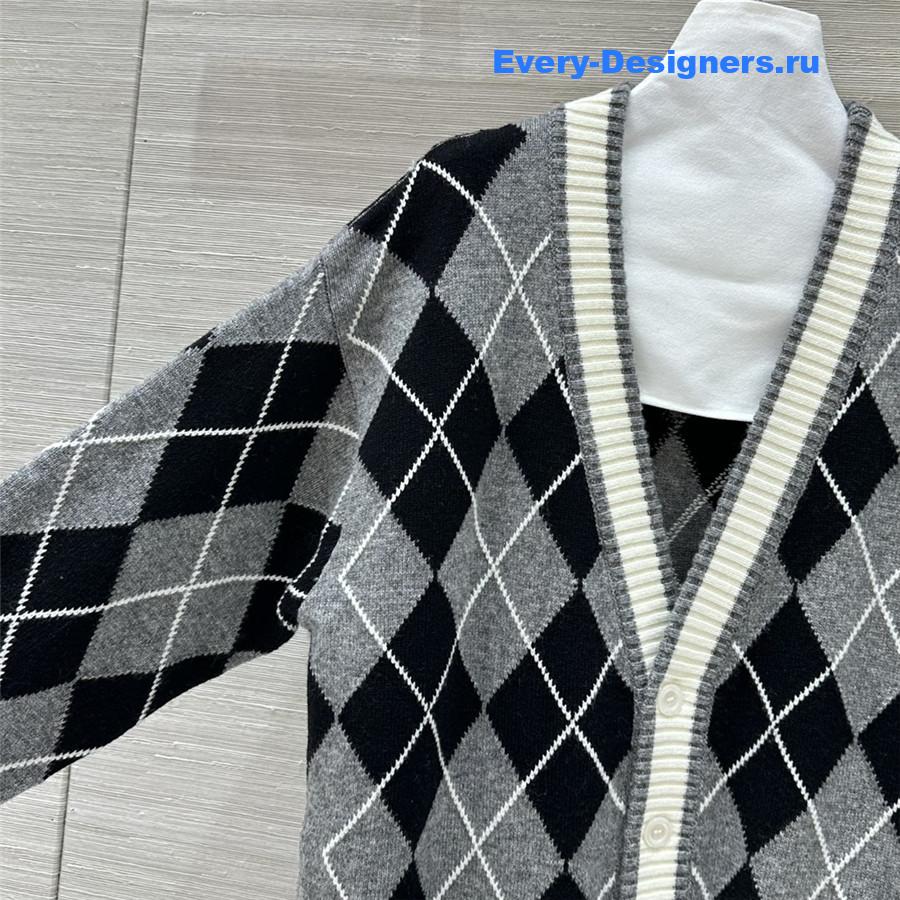 gvc*1 D1am0nd intarsia knit cardigan