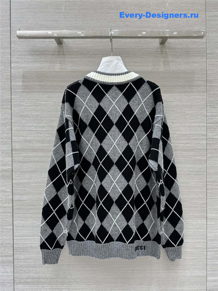 gvc*1 D1am0nd intarsia knit cardigan