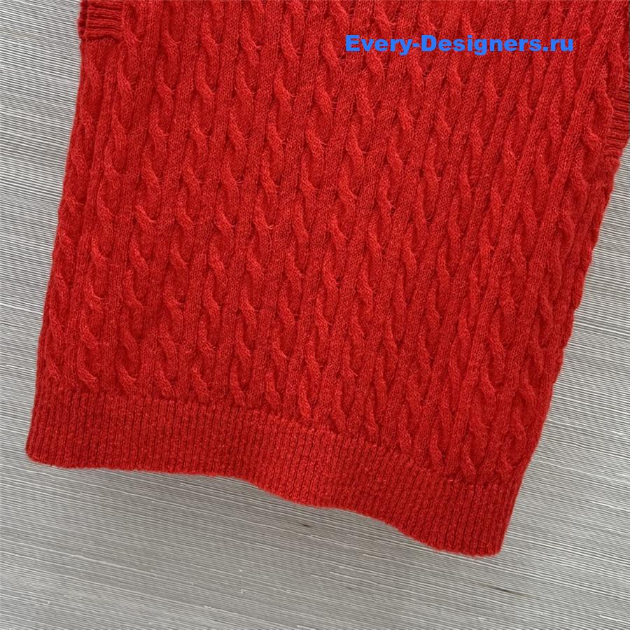 BC Red Cable Vest Top