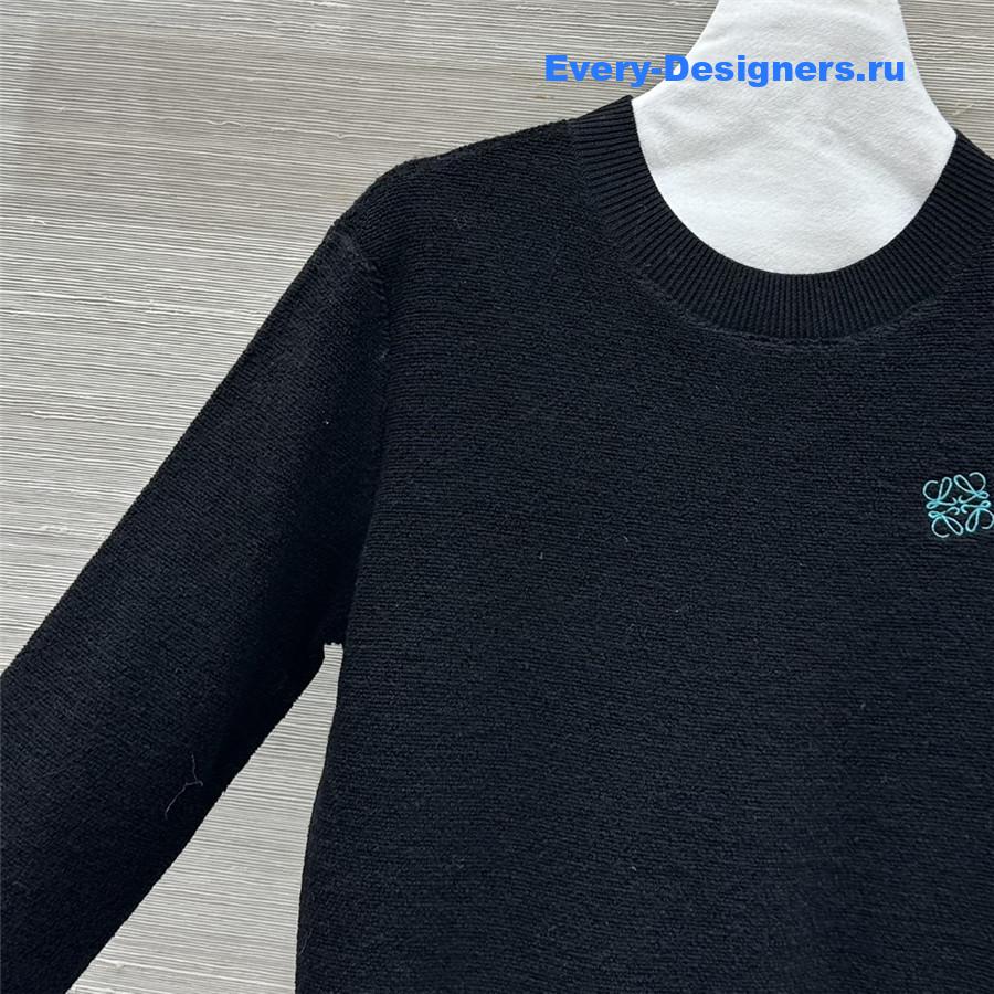 L0ew* crew neck knit top