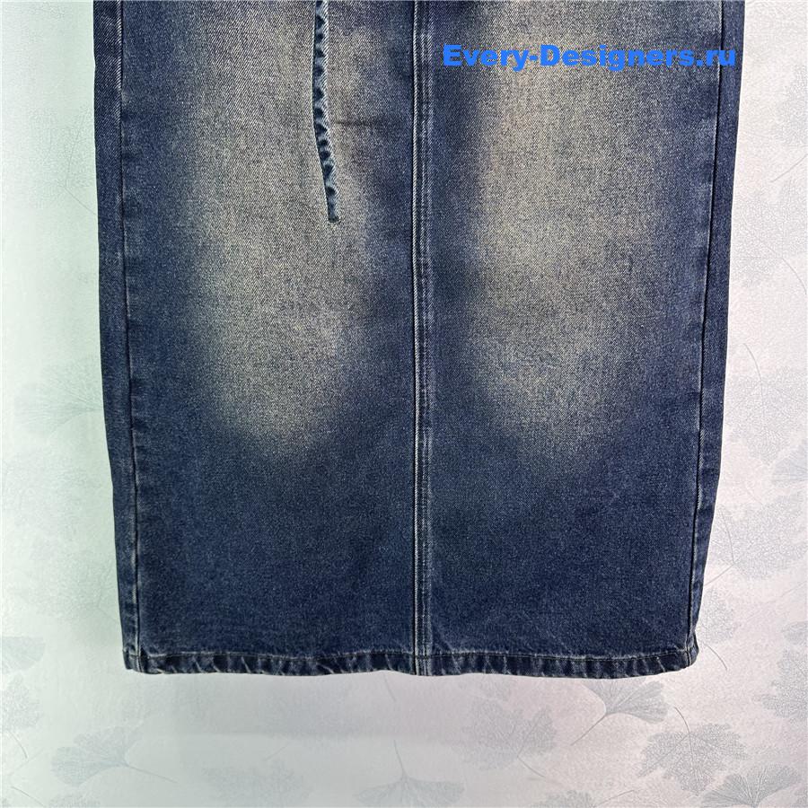 Acne studios denim skirt with slits