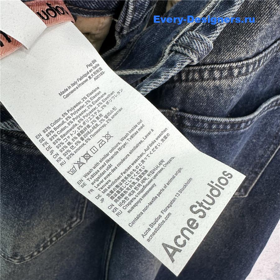 Acne studios denim skirt with slits