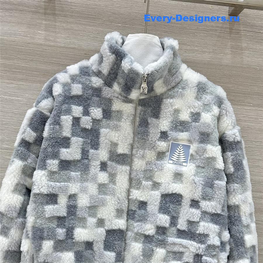 l0vis Vvtt0n lv lapel zipper jacket