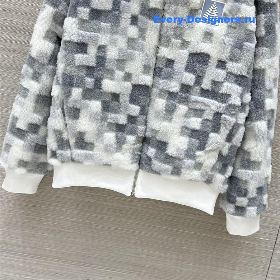 l0vis Vvtt0n lv lapel zipper jacket