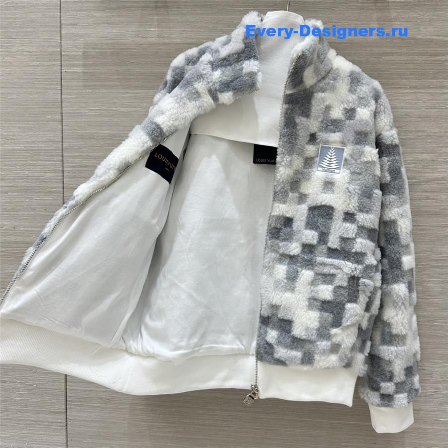 l0vis Vvtt0n lv lapel zipper jacket