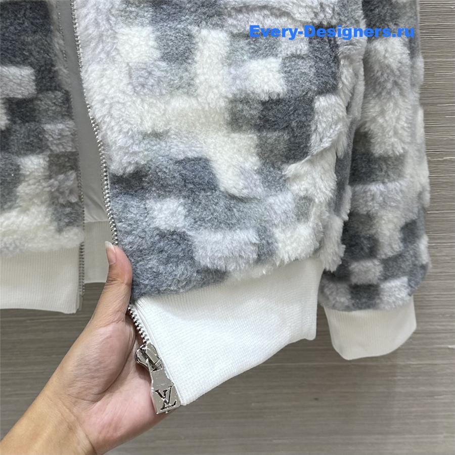 l0vis Vvtt0n lv lapel zipper jacket