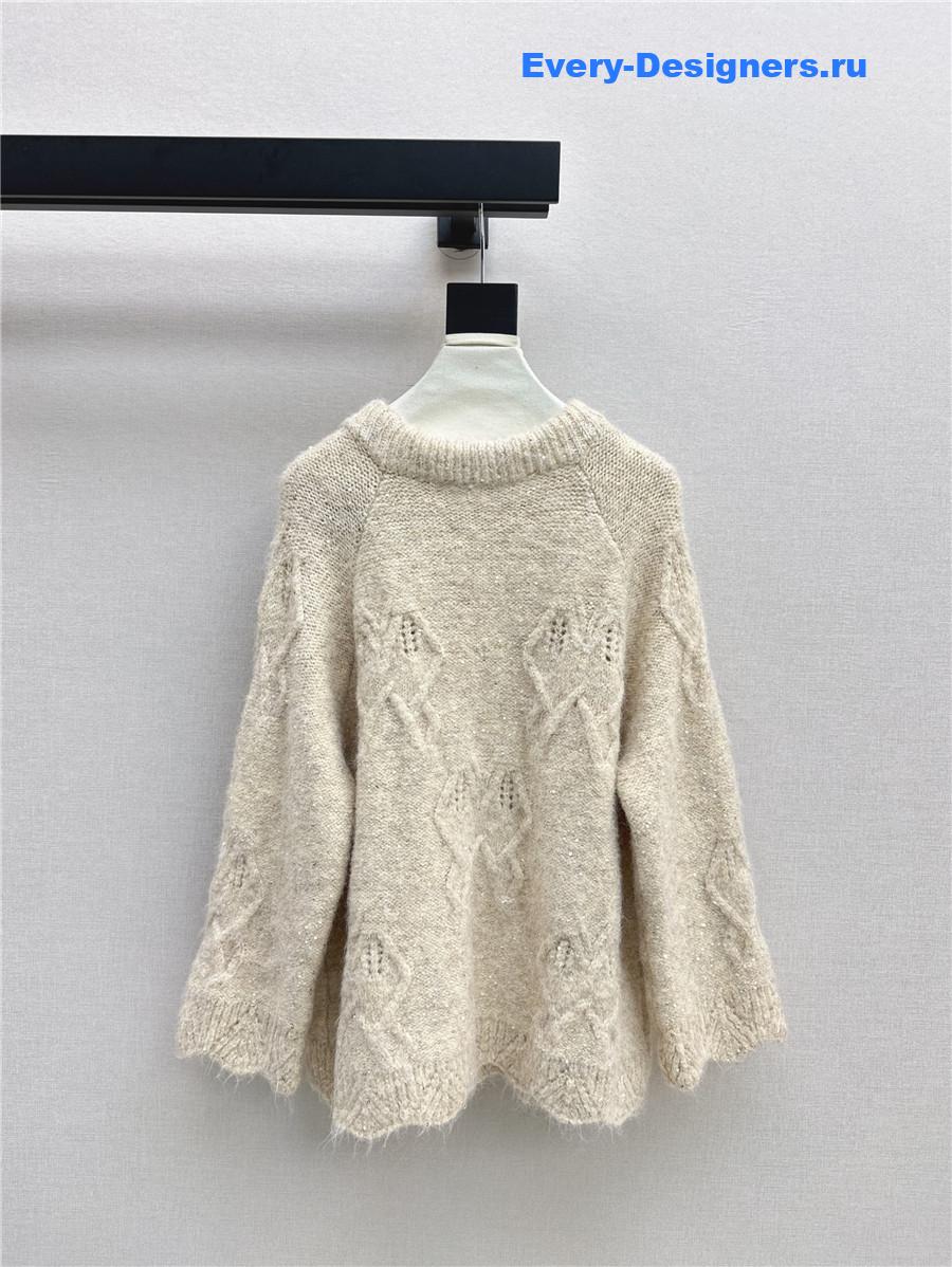 M1um1u ribbon sweater