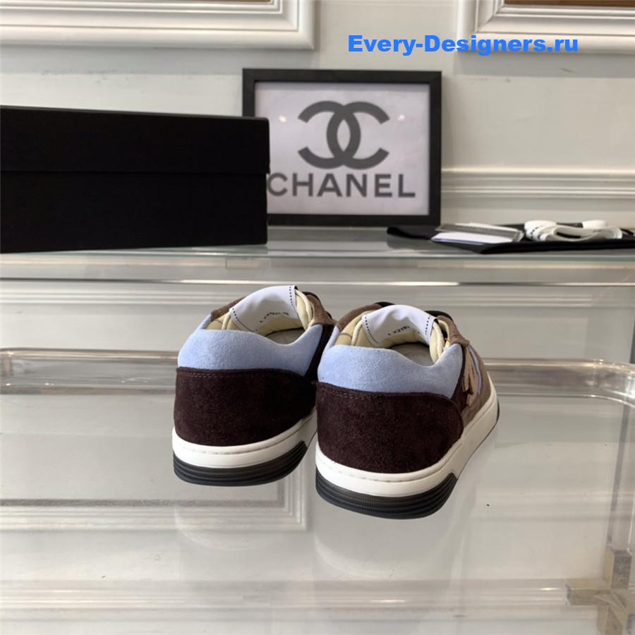 Ch**el multi-color suede low-top sneakers