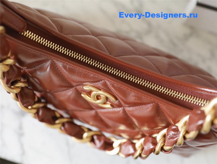 Ch**el small hobo bag brown