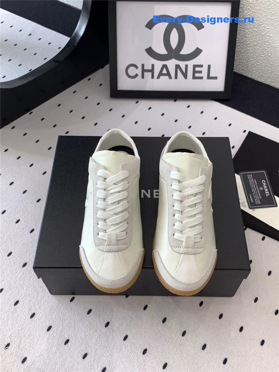 Ch**el off-white lace up trainers