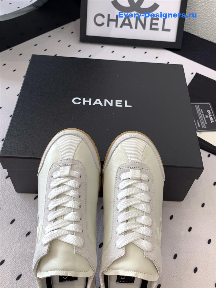 Ch**el off-white lace up trainers