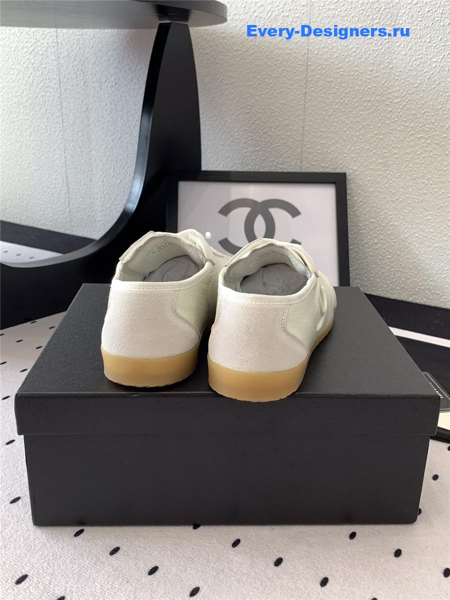 Ch**el off-white lace up trainers