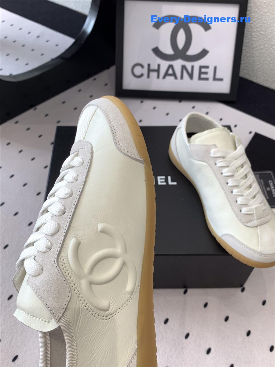 Ch**el off-white lace up trainers