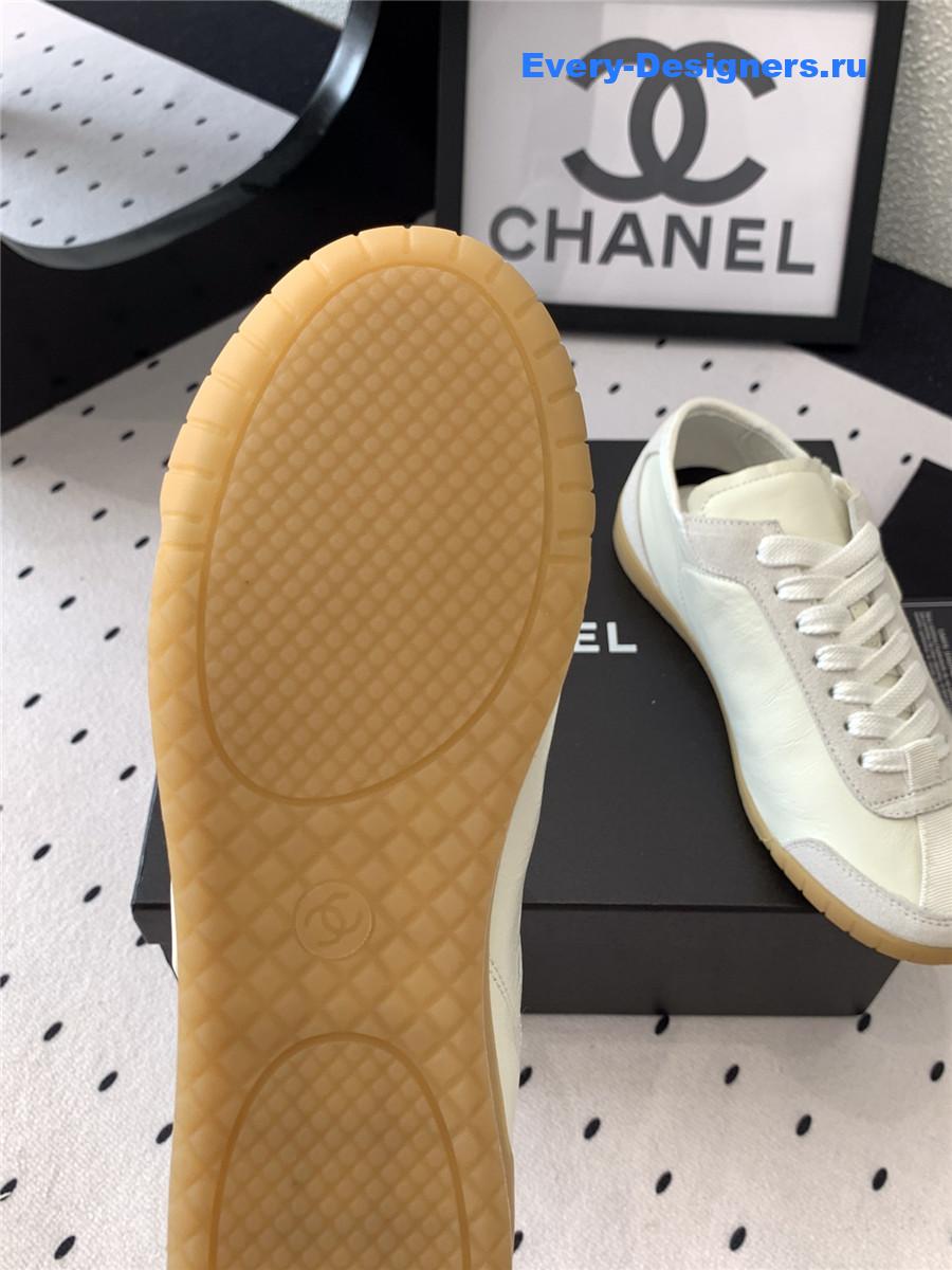 Ch**el off-white lace up trainers