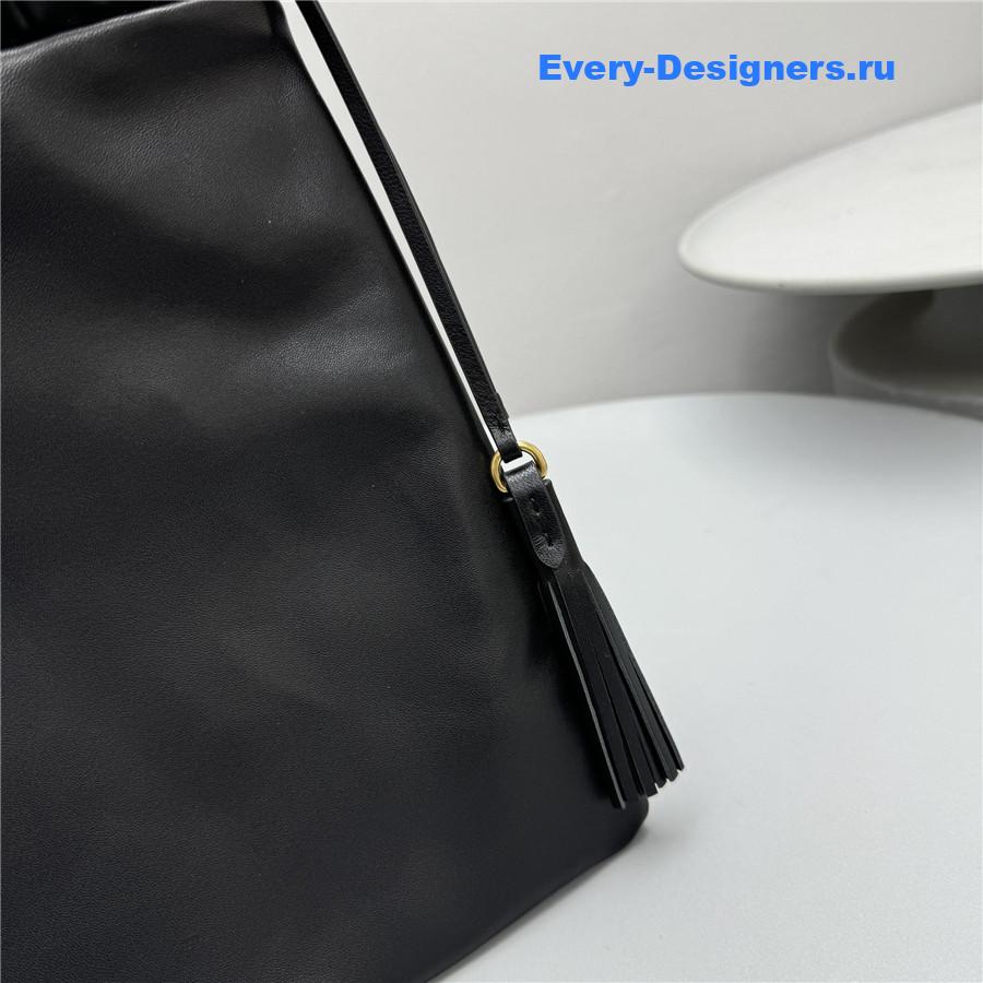 Miu Miu Black Joie Nappa Leather Bag