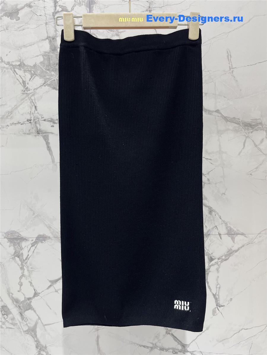 Miu Miu Tube-Top Vest Knitted Skirt Set