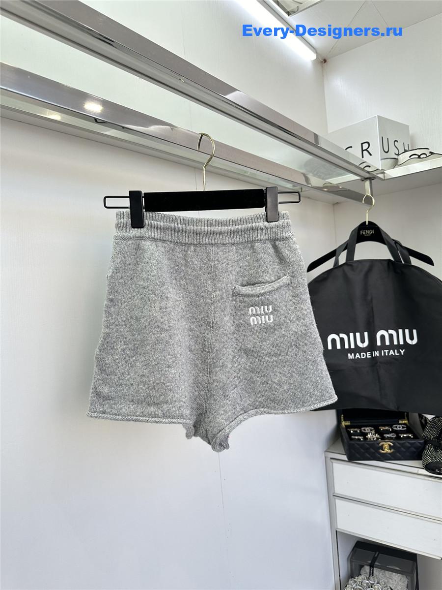 Miu Miu Logo Embroidered Cashmere Wool Sweater Set