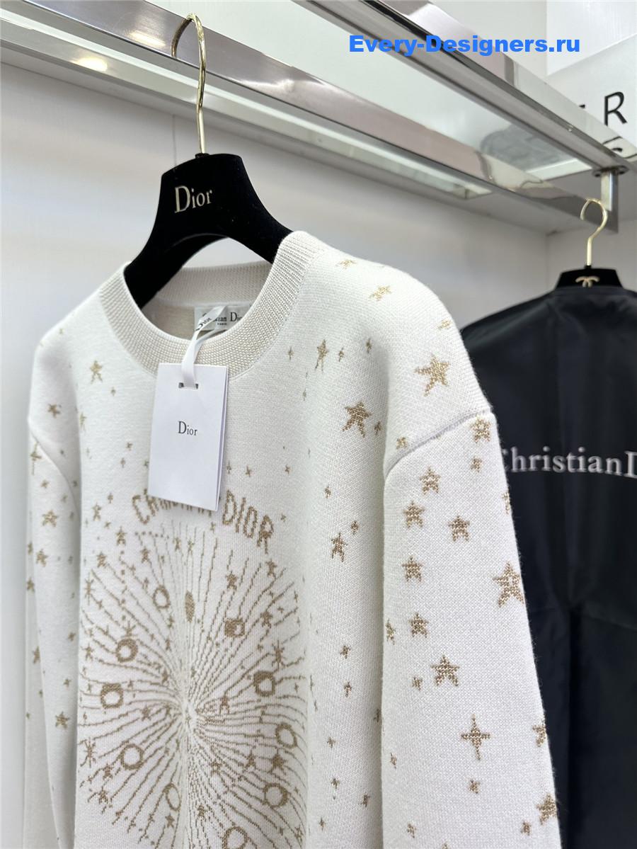 D10r astral motif sweater