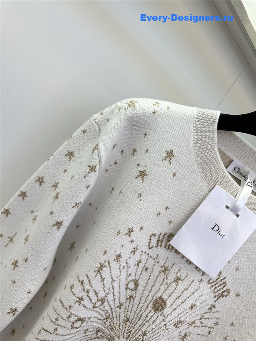 D10r astral motif sweater