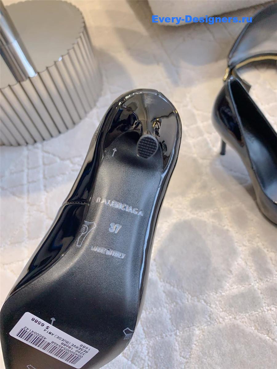 Ba1en*iaga black rhinestone pumps