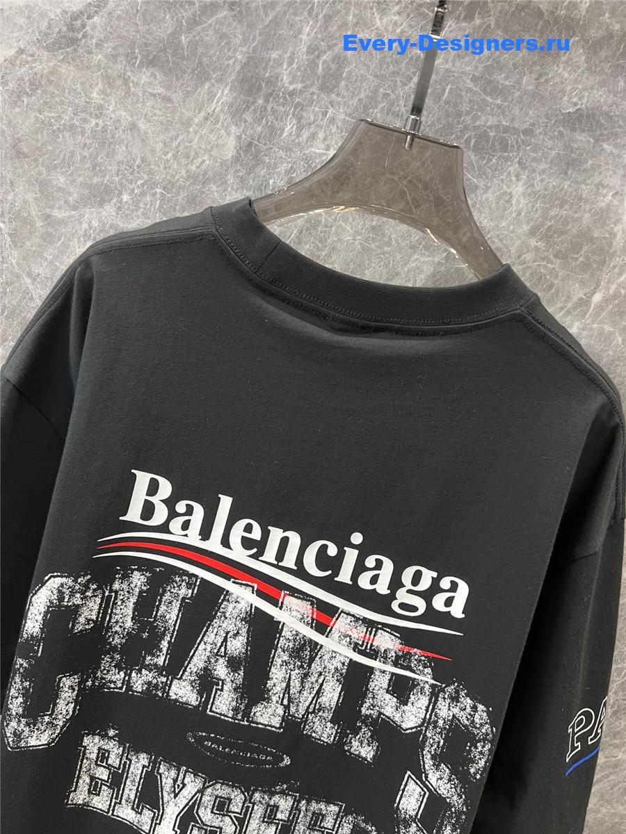 Ba1en*iaga crew neck printed t-shirt