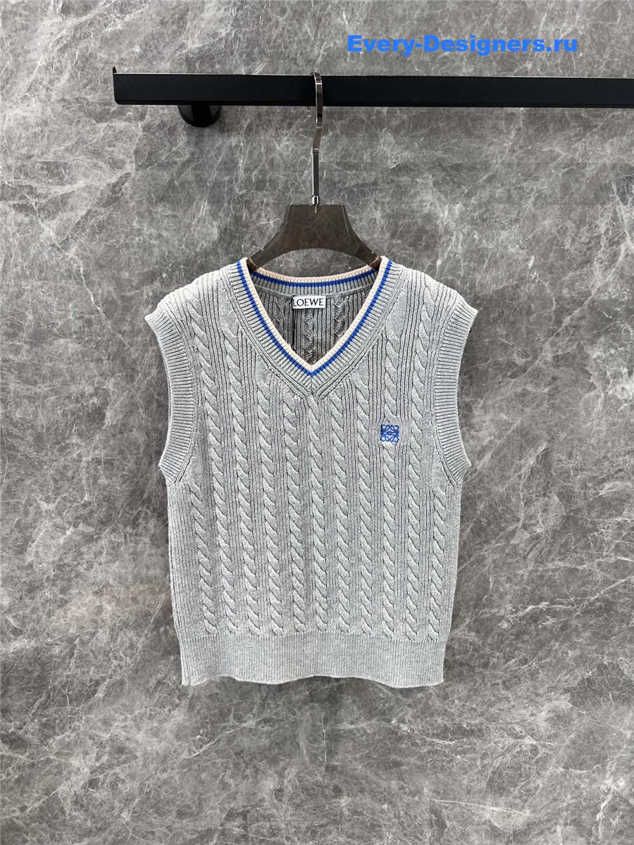L0ew* gray cotton vest