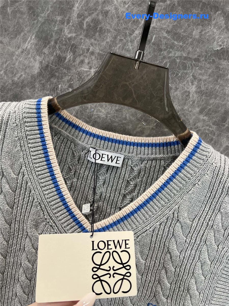 L0ew* gray cotton vest