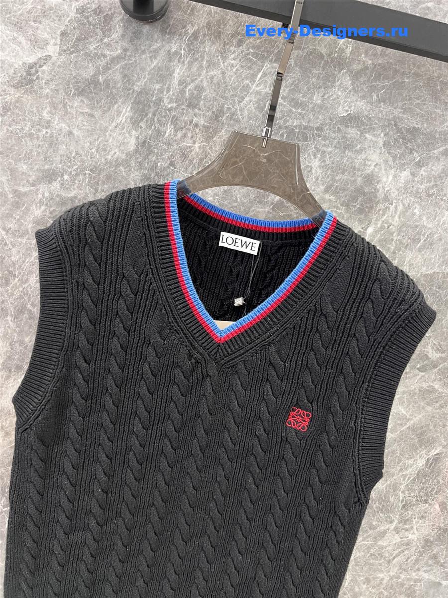 L0ew* black cotton vest