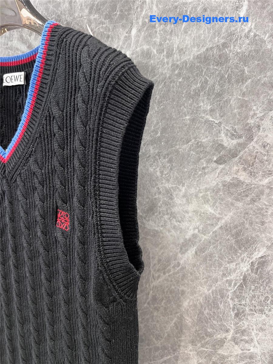 L0ew* black cotton vest